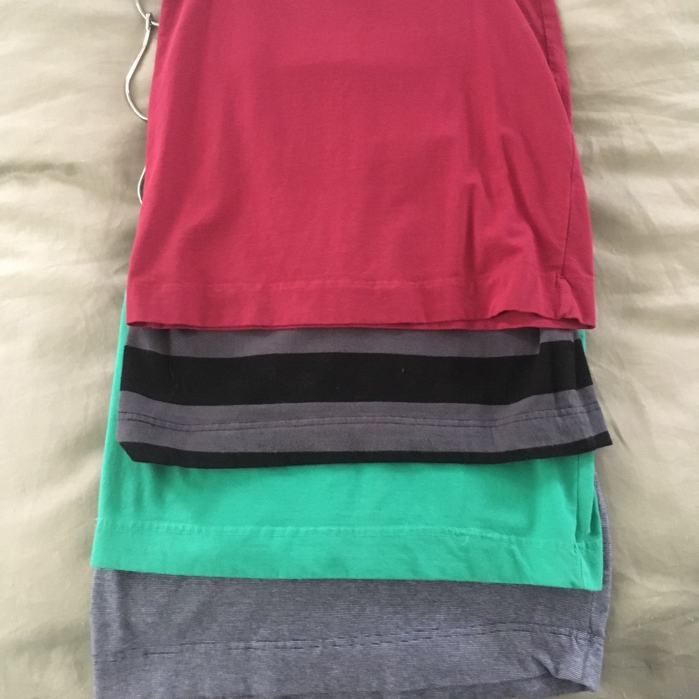 4 pack H&M basic mini skirt